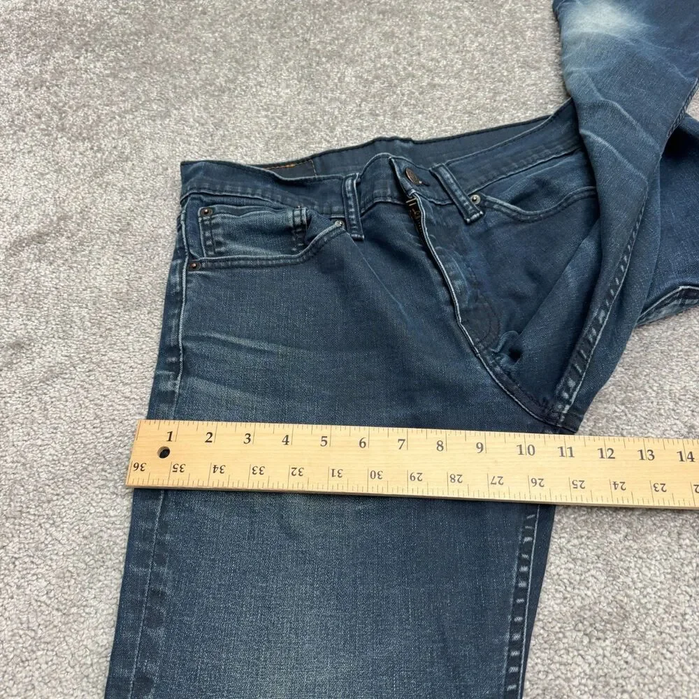 Levi's 511 Straight Leg Slim Fit Denim Jeans Mens 31x32 Dark Wash Cotton Casual
